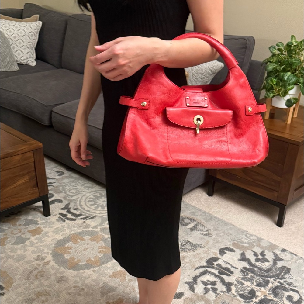 Kate Spade Vibrant Poppy Red Shoulder Bag - Picture 11 of 11